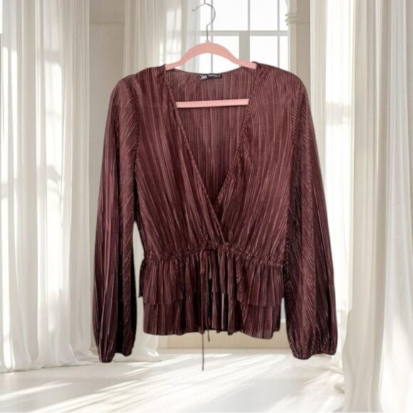 Zara Tops - Zara Women's Brown Blouse